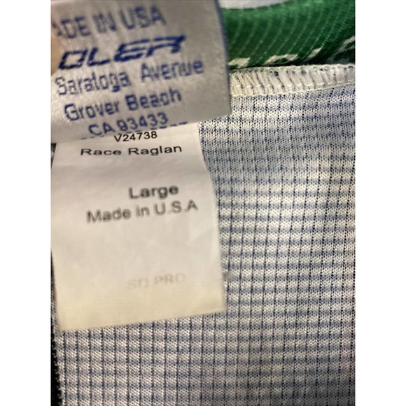 Voler Mens Medium Cycling Jersey Team Revolution Green Black White Large - Picture 4 of 9